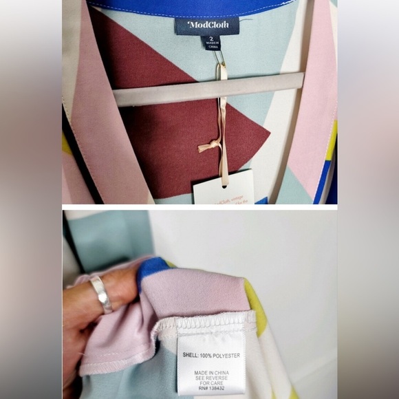 NWT ModCloth Multi Color Geometric Maxi
Dress - NWT - Picture 4 of 4